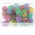 thumbnail image 4 of Guardoinrt 100 Pcs Boutons Épingles à Tête Épingles à Coudre pour Artisanat Style A 1Set, 4 of 6
