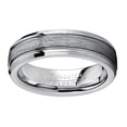 thumbnail image 3 of Tungsten Carbide Men's Women's Textured Brushed Center Wedding Band Ring, Comfort Fit 5mm SZ 5.5, 3 of 4