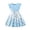 b-Light Blue, variant on Summer Dress Girls Ruffle Sleeve Butterfly Print Girls Casual Dresses A-Line Party Dress Girl Dresses Size 7-8 Years