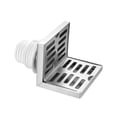 thumbnail image 2 of Drenaje de piso de esquina lateral de pared Drenaje lateral Ahorro de espacio horizontal de para tubería de PVC para balcón Baño Cocina para tubería de 50 mm, 2 of 8