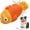 Orange Nylonfish, variant on WYSHOP Tough Dog Toys for Large Dogs, Indestructible Dog Toy for Aggressive Chewers with Squeaky, Durable Chew Toys to Keep Them Busy for Medium and Large Breeds, Interactive Heavy Duty Bones