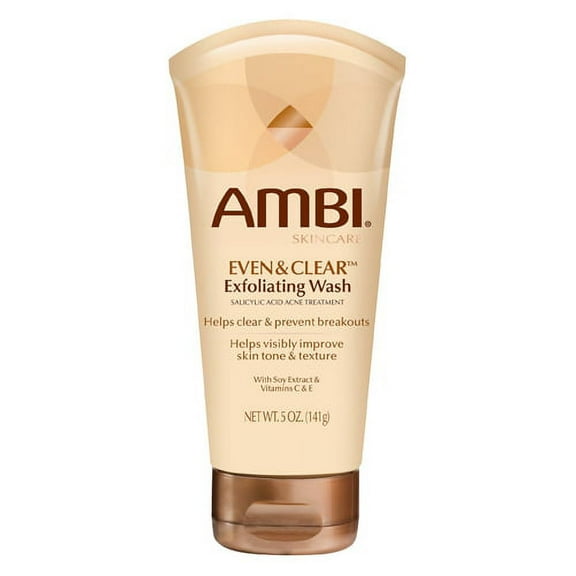 Ambi Skincare Even And Clear Exfoliating Wash Acne Treatment 5 Oz, 2 Pack
