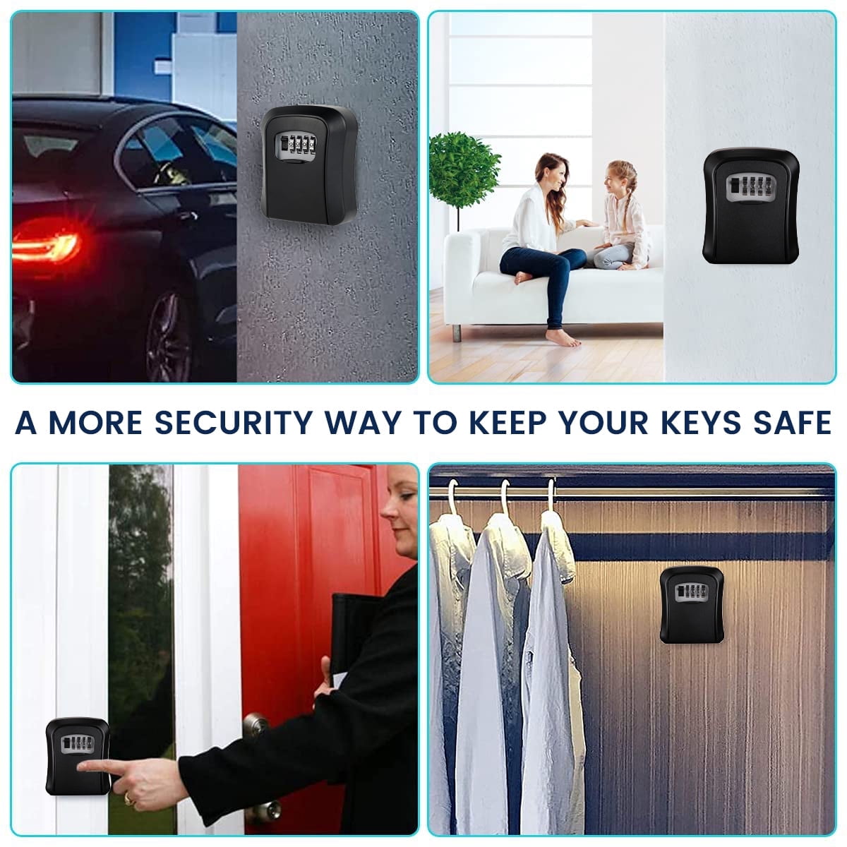 Exterior Code Lock Box EUWBSSR Key Lock Box with Code, Lock Box for House Ghana | Ubuy