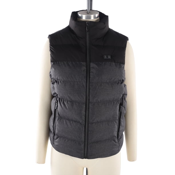 Chaleco Calefactor Eléctrico Interruptor Digital de Control Dual de 15 Zonas Chaqueta Calefactora Ligera de Alta Seguridad para Actividades Al Aire Libre ANGGREK Otros