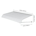 thumbnail image 3 of KFFKFF Aluminum Awning 60 x 42 in, Sturdy Window and Door Canopy, Lightweight and Durable Aluminum Cover for Outdoor Rain, Snow, and Sun Protection for Entrances, Windows, Patios, and Porches, 3 of 9