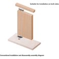 thumbnail image 3 of BR Bisagras giratorias ocultas ajustables para puertas giratorias de alta resistencia - Capacidad de carga 150 kg, 3 of 5