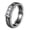 Black, variant on Men's and Women's Ceramic 5MM Minimalist Double X Zirconia Wedding Ring White Size 6