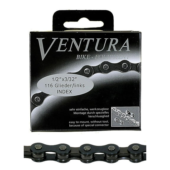 Ventura 116 Link Bicycle Chain for 5-6-7 Speeds by KMC