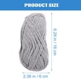 thumbnail image 3 of Shisuyan Fils Tressés Polyester Gris pour Fabrication de Couvertures et de Sacs 4 Rouleaux 16x2,4 Po, 3 of 8