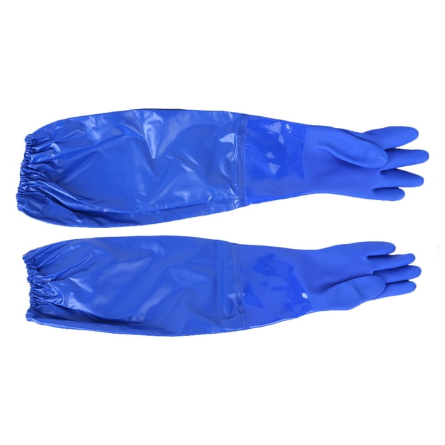 Gants Résistants à l'Huile, Manches Longues Anti-Chimiques Gants en PVC Fiables et Durables