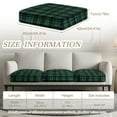 thumbnail image 6 of TSOVTHRID Green Black Plaid Print Couch Cushion Cover Anti-Slip Stretch Cushion Protector Slipcovers Individual Sofa Seat Protector Covers for Couch Armchair Loveseat, 24x24 Inch, 6 of 7