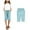 Light Blue, variant on Mgmyaa Boys and Girls Casual Shorts Kids Drawstring Elastic knee Length Short Pants with Pockets
