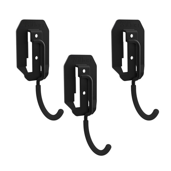 Hyper Tough Wall Mounted J Hook 3-Pack