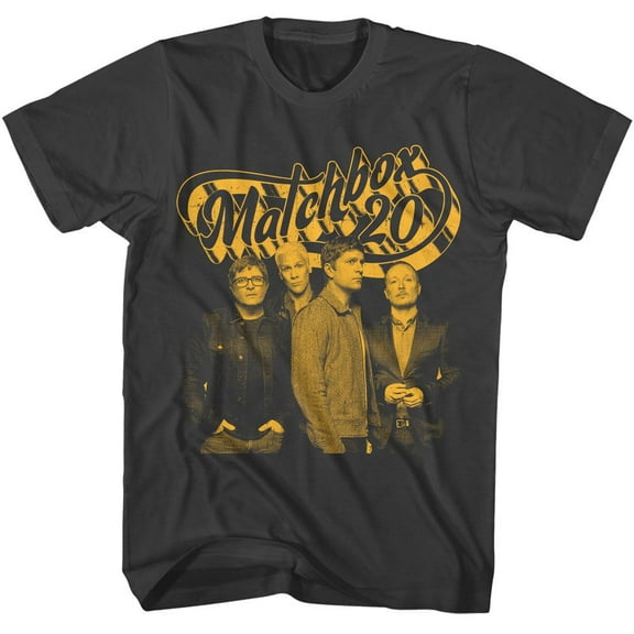 Matchbox Twenty Alt Rock Band Men's T Shirt - L, Charcoal