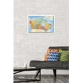 thumbnail image 3 of Map - Canada Wall Poster, 22.375" x 34" Framed, 3 of 4