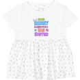 thumbnail image 3 of Inktastic Some Bunny is Going to Be a Big Sister with Bunny Ears and Flowers Girls Baby Dress, 3 of 5