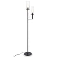 thumbnail image 3 of Henn&Hart 11" Blackened Bronze Metal/Glass Floor Lamp, 3 of 13