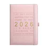 2026 Daily Planner Agenda 8.46"x5.75", 365-Day Calendar Schedule Management Notebook, Leather Cover Large Planner for Time Organization (Jan-Dec 2026)