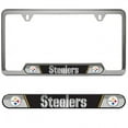 thumbnail image 1 of Pittsburgh Steelers Cadre de Plaque d'Immatriculation en Acier Inoxydable Premium, 1 of 1
