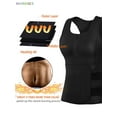 thumbnail image 4 of BadPiggies Women's Neoprene Sauna Suit Waist Trainer Trimmer Adjustable Zipper Body Shaper Corset Vest, 4 of 8