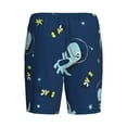 thumbnail image 2 of Haiem Space Dinosaur Men's Pajama Short with Soft Woven Cotton Elastic Waistband Sleep Short-4X-Large, 2 of 9