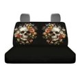 thumbnail image 6 of POLERO Floral Skull Car Back Seat Covers, Set of 2 Pieces Stretch Durable Seat Covers for Automotive Interior, 6 of 7