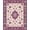 Plum Purple Cream, Pattern 1, variant on ODIKA 8'x10' Washable Area Rug Durable, Non-Slip Plum Purple Boho Scroll Border Fuzzy Abstract Swirl Ombre for Living Room, Under Sectional, Family