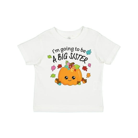 Inktastic I'm Going to Be a Big Sister- Cute Halloween Pumpkin Girls Toddler T-Shirt