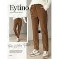 thumbnail image 6 of Eytino Women's Pants Elastic Waist Drawstring Pants Casual Corduroy Pants for Wome Lounge Pants with Pockets Loose Comfy Trousers Camel M, 6 of 10