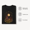 thumbnail image 4 of Celestial Moon Floral Graphic T-Shirt, Unisex Classic Fit Boho Tee, 4 of 9