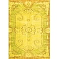 thumbnail image 1 of Ahgly Company Machine Washable Indoor Rectangle Persian Yellow Traditional Area Rugs, 2' x 5', 1 of 4