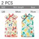 thumbnail image 2 of Vestido Qipao Cheongsam para niñas, Vestido para niñas pequeñas, Vestidos de Verano para niños pequeños, Falda cómoda para niñas, 2 Piezas, 120 cm, 2 of 5