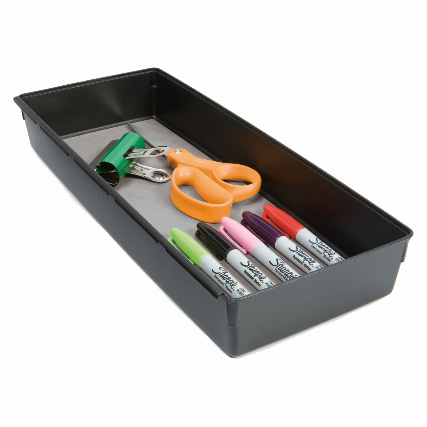 (2 pack) Rubbermaid, Drawer Organizer, Gray, 6 x 15 x 2 inches