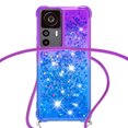 thumbnail image 4 of Funda para Xiaomi 12T/12T Pro 5G Brillantina Líquida Divertida Reluciente y con Cristales en Movimiento Cuerpo Cruzado con Cordón Ajustable, 4 of 5