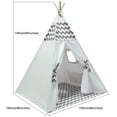 thumbnail image 2 of Tienda de campaña infantil para niños y niñas Fabric Teepee Cotton Canvas, 2 of 2