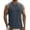 Gray, variant on GUZOM Mens Moisture Wicking Workout Tank Top Sleeveless Muscle Shirt Quick Dry Breathable Nylon Spandex Black,Size 3XL