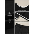 thumbnail image 3 of DOKOTOO 2 Piece Outfits for Women Lounge Sets Half Sleeve Knit Sweater Tops Matching Set Wide Leg Pants Tracksuit L, 3 of 7