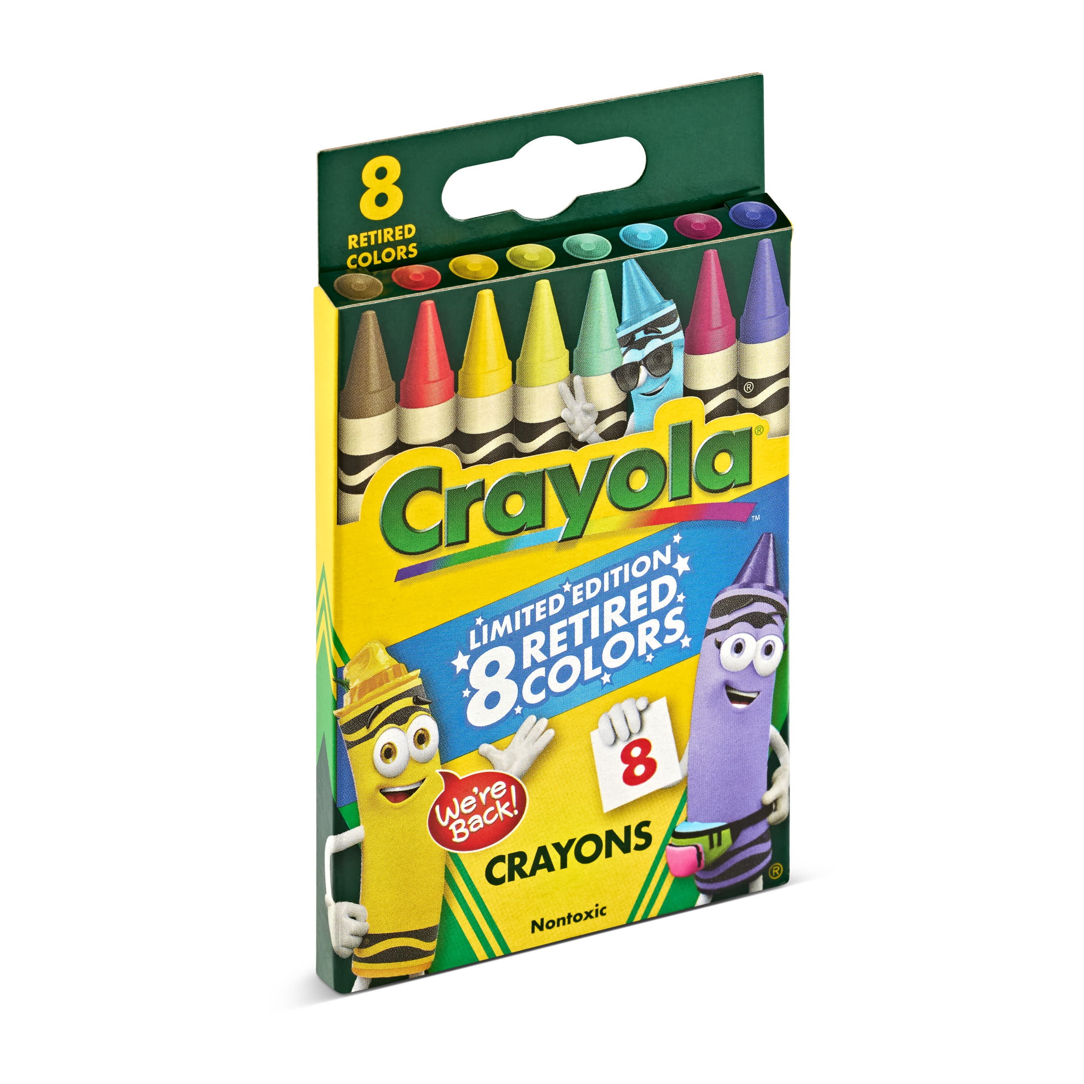Crayola Limited Edition Retired Crayons, 8 Ct, School Supplies for Kids, Coloring Supplies, Gifts for Kids Ages 3+