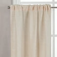 thumbnail image 3 of Better Homes & Gardens Linen Blend Light Filtering Rod Pocket Kitchen Curtain Tiers and Valance, Set of 3, Papyrus Beige, 60 W x 36 L, 3 of 8