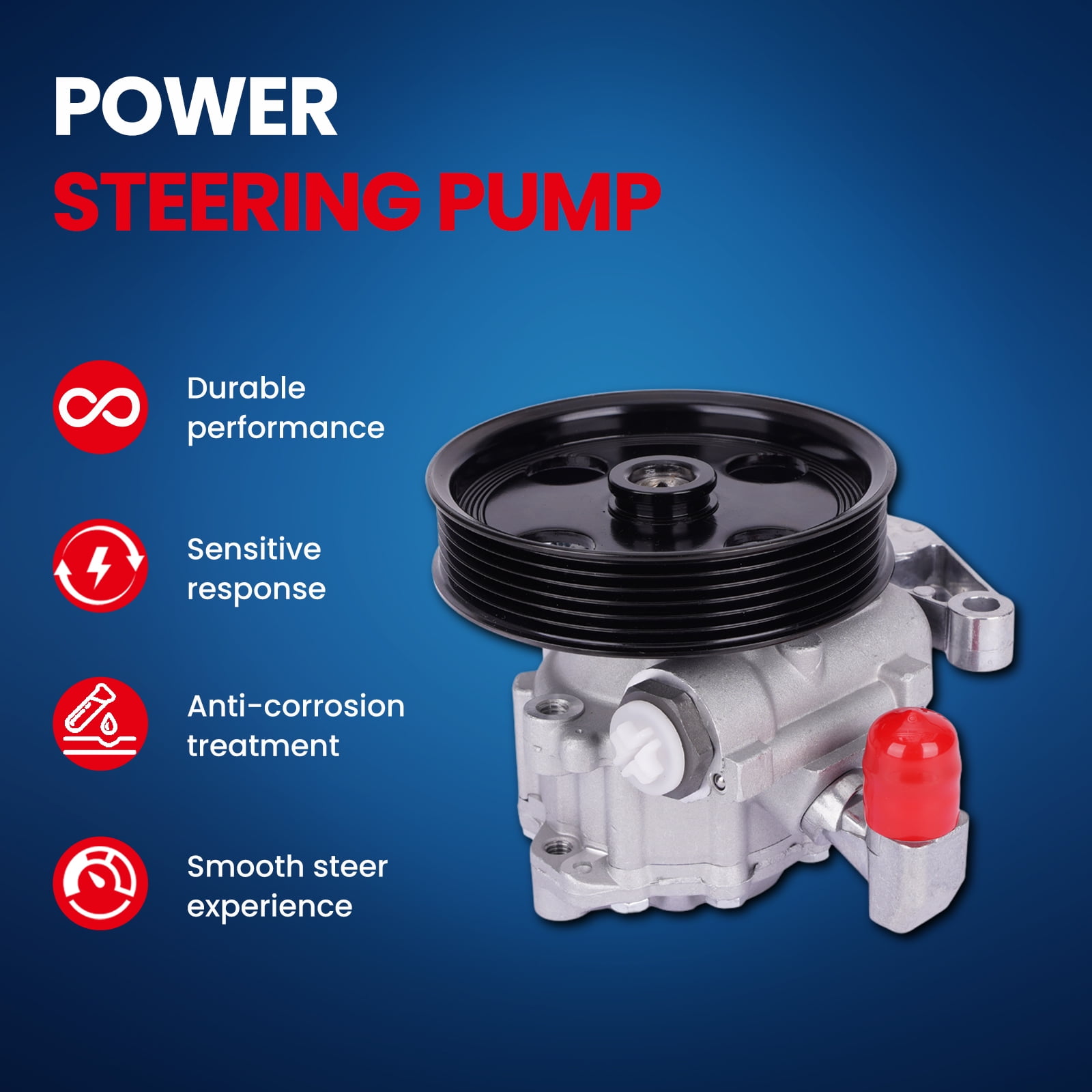 MOCA AUTOPARTS Power Steering Pump Fit for 2009-2012 Mercedes-Benz GL450 4.7L & 2009-2011 Mercedes-Benz ML550 5.5L