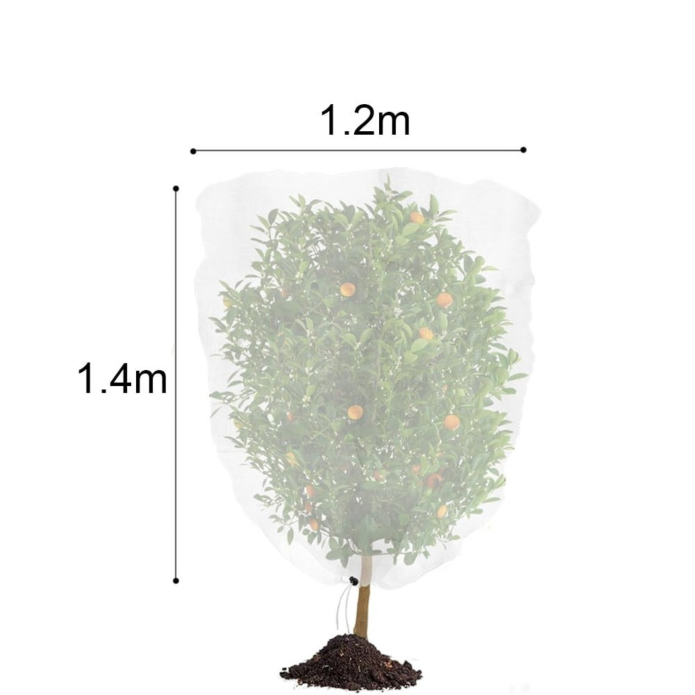 SPRING 2Pcs Garden Netting Bags With Drawstring Plant Netting Protecting Fruit Trees