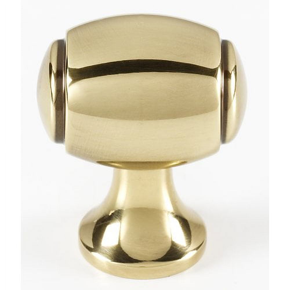 Alno A981-34-BARC Royale 3/4" Estate Traditional Solid Brass Oval Cabinet Knob / Drawer