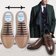thumbnail image 3 of 2x cordonee zapatoe zapatile deporte unisex para hombre con cordón elástico de silicona piezas Baoblaze Sin cordones de lazo, 3 of 8