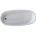 thumbnail image 6 of Fine Fixtures Zen Freestanding Bathtub White 68" With Drain Included, 6 of 7