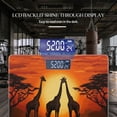 thumbnail image 3 of High Precision Body Weight Scale Smart Bathroom Scales with Large LCD Display(400lbs),Decorative for Bedroom-Giraffes Standing In The Water Of African Savanna, 3 of 4
