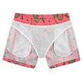 thumbnail image 2 of Zando Kids Swim Trunks Toddler Boys Swim Shorts with Boxer Brief Liner Quick Dry Boys Bathing Suit Pink Pineapple 6 Years, 2 of 5