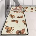 thumbnail image 2 of Kitchen Rugs Sets Of 2,Dachshund Footprint Anti Fatigue Kitchen Mat Rugs Non Slip Washable,Decorative Kitchen Floor Mats for Kitchen,Sink,Laundry,17"x47"+17"x47", 2 of 5