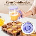 thumbnail image 4 of Pancake Batter Dispenser,Handheld Dispenser Portable Squeeze Applicator,Batter Separator Bakeware Maker with Measuring Label Kitchen Must Have Tool for Perfect Pancakes,Cupcake, 4 of 7
