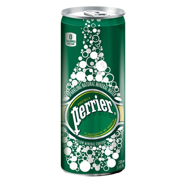 Perrier Sparkling Mineral Water 8.45 Oz Can Pack of 35