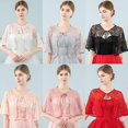thumbnail image 1 of Mujer encaje encogimiento de hombros Bolero capa nupcial cubrir abrigo Tippet accesorio de boda, 1 of 5